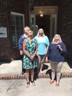 Admin Ladies Viewing Eclipse